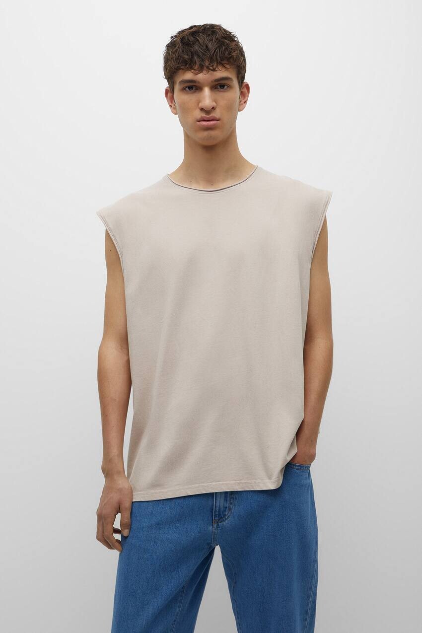 

Топ для окрашивания одежды с широкими бретельками Pull&Bear, пыльно-розовый