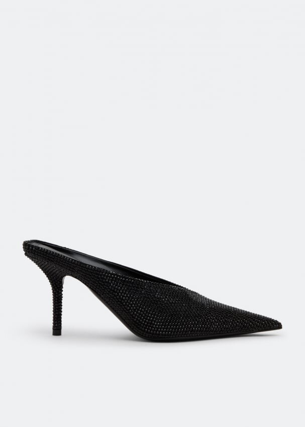 

Мюли BALENCIAGA Square knife mules, черный