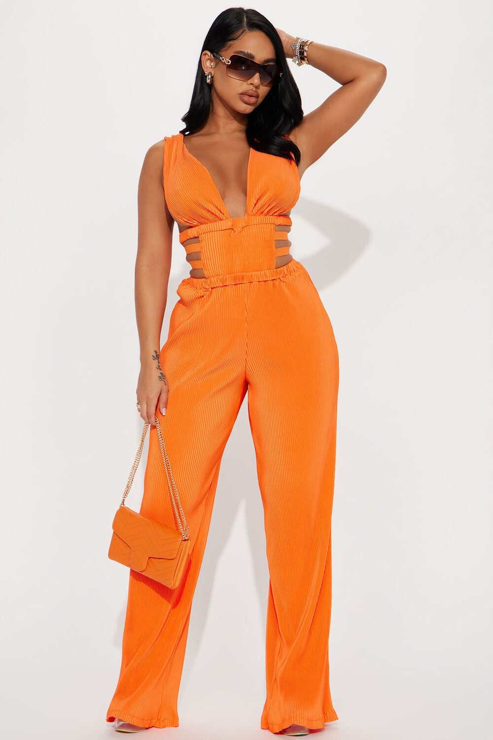 

Комбинезон Fashion Nova HJ270, оранжевый