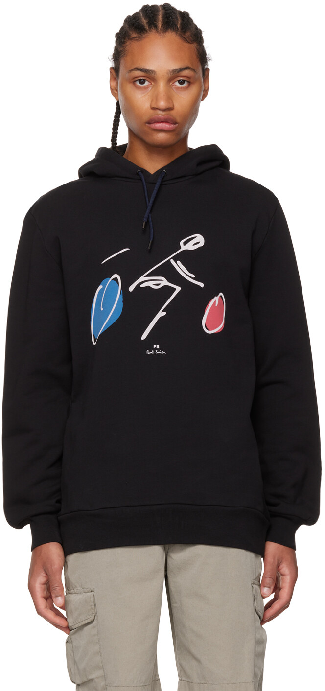 

Черный худи с графическим принтом PS by Paul Smith