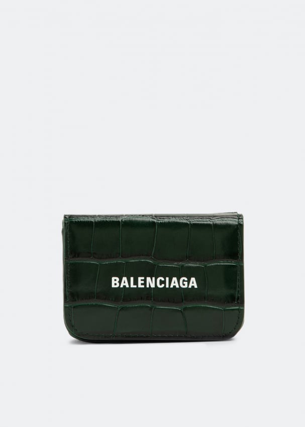 цена Кошелек BALENCIAGA Cash mini wallet, зеленый