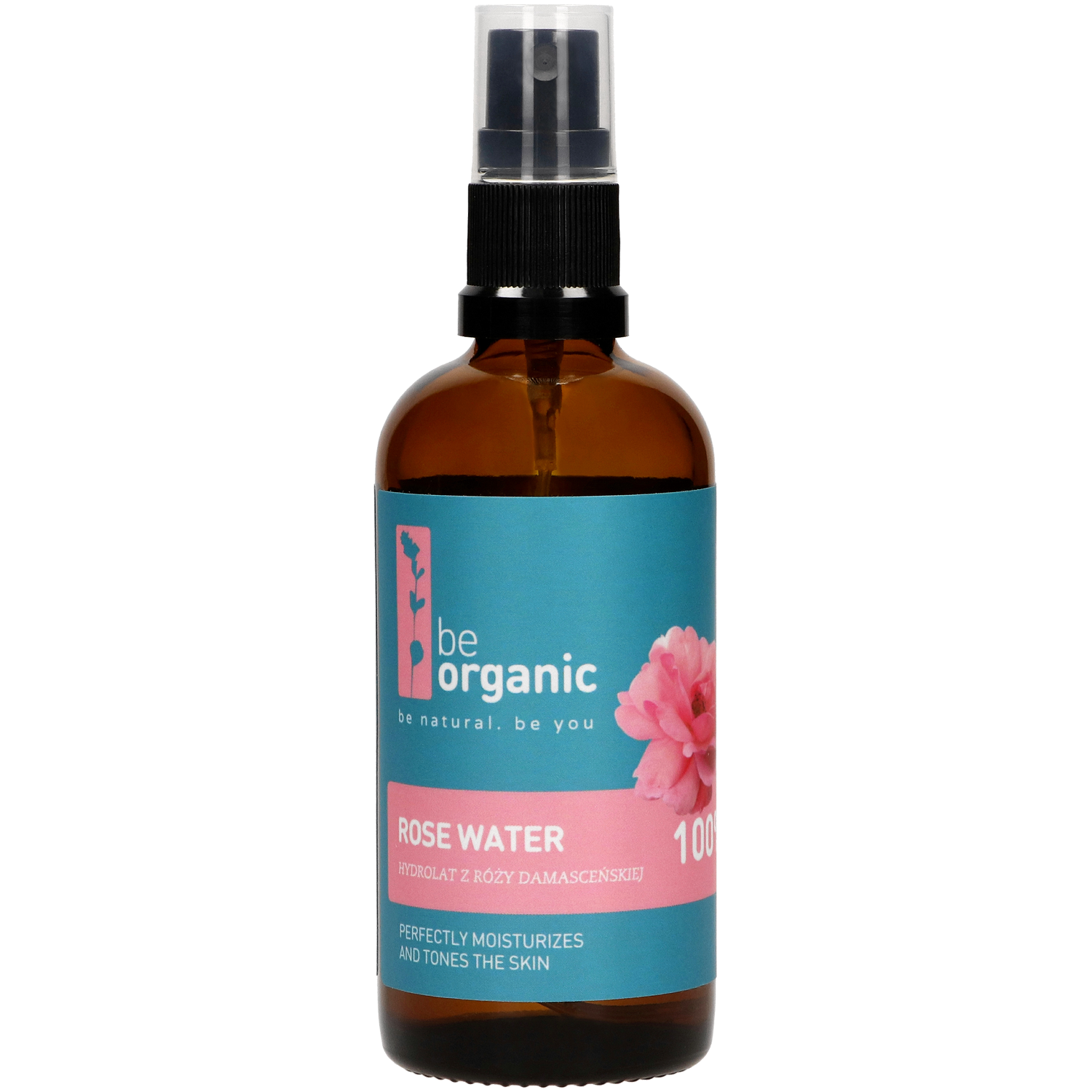 Be Organic гидролат для лица на основе розовой воды, 100 мл