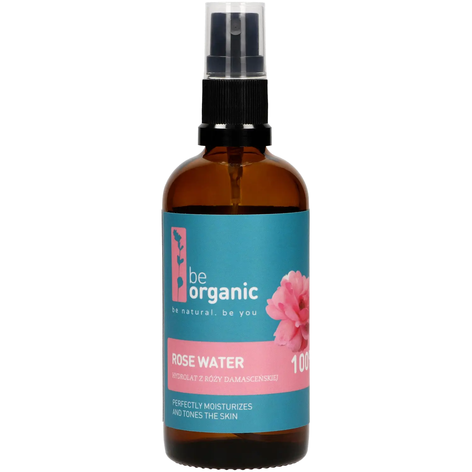 

Be Organic гидролат для лица на основе розовой воды, 100 мл