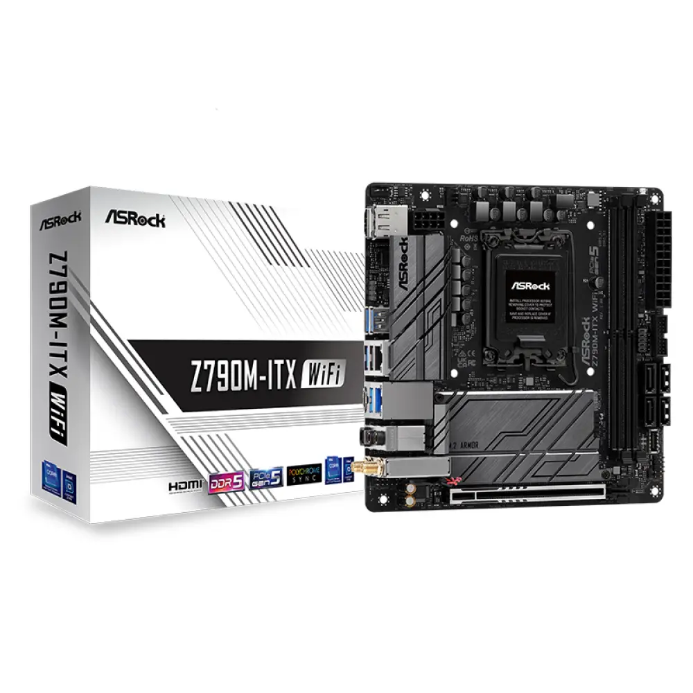 

Мини-материнская плата ASRock Z790M-ITX WiFi, LGA 1700, DDR5
