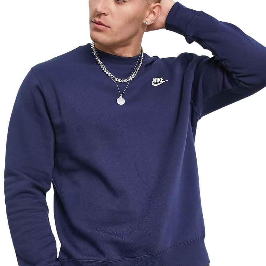 Свитшот Nike Club Crew Neck, темно-синий - фото