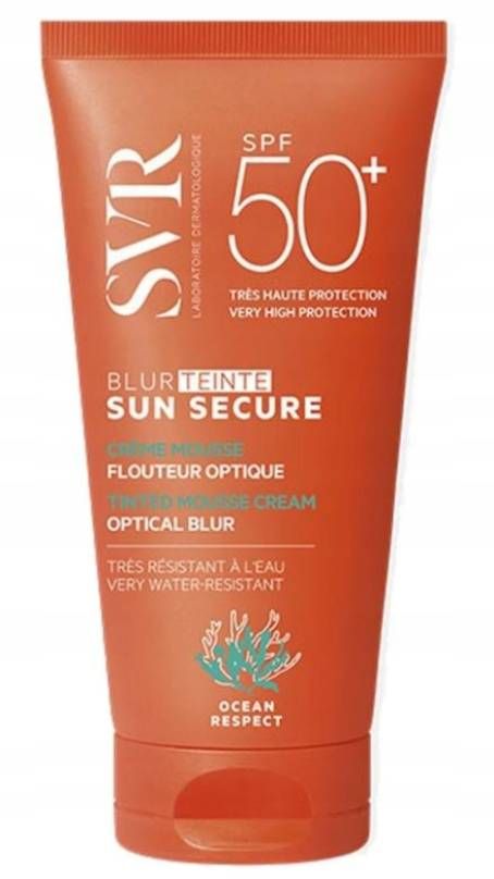Мусс для лица с фильтром Svr Sun Secure Blur Teinte Beige Rose SPF50+, 50 мл
