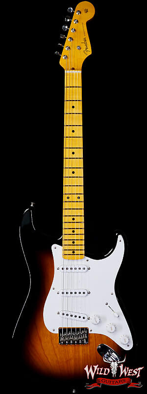 

Fender Custom Shop Vintage Custom '55 Hardtail Stratocaster 1955 Time Capsule Package Широкие выцветшие 2-цветные солнечные лучи