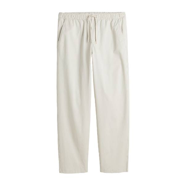 Брюки свободного кроя H&M Relaxed Fit Twill Pull-on Pants, светло-бежевый светло серые брюки из твила свободного кроя jack
