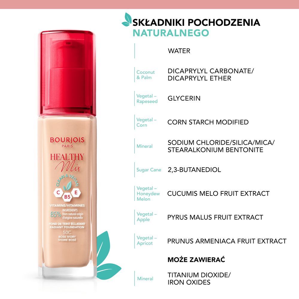 Bourjois Healthy Mix Clean веганский сияющий тональный крем 53 Light Beige  30мл – заказать по доступной цене из-за рубежа в «CDEK.Shopping»