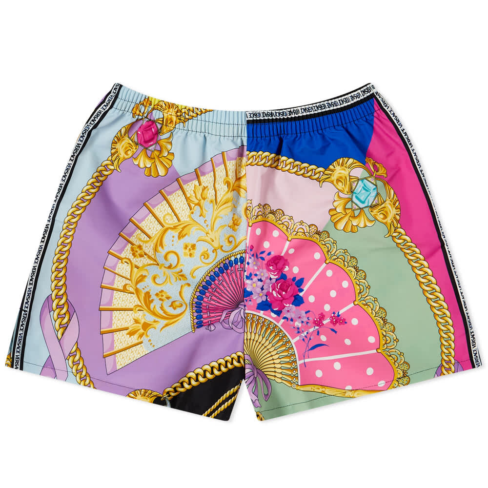 

Шорты Versace Fan Print Beach Short