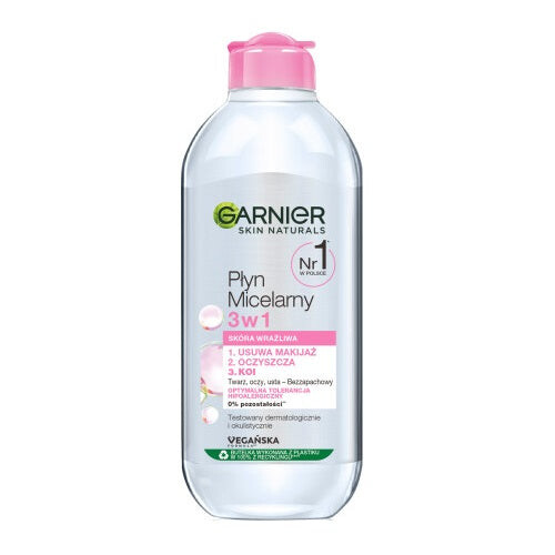

Garnier Skin Naturals мицеллярная вода 3в1 для чувствительной кожи 400мл