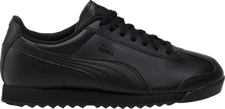 Кроссовки Puma Roma Basic Jr Black, черный кроссовки puma roma basic бело черный