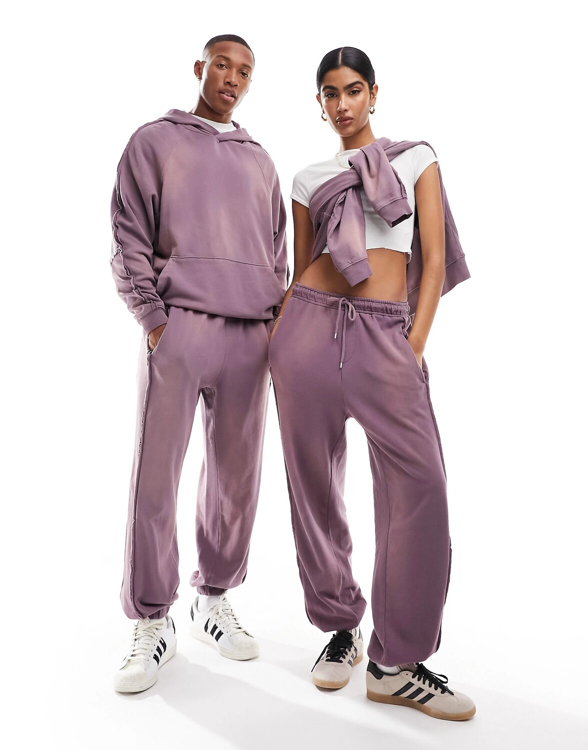 

Джоггеры Asos Design Co-ord Oversized, фиолетовый