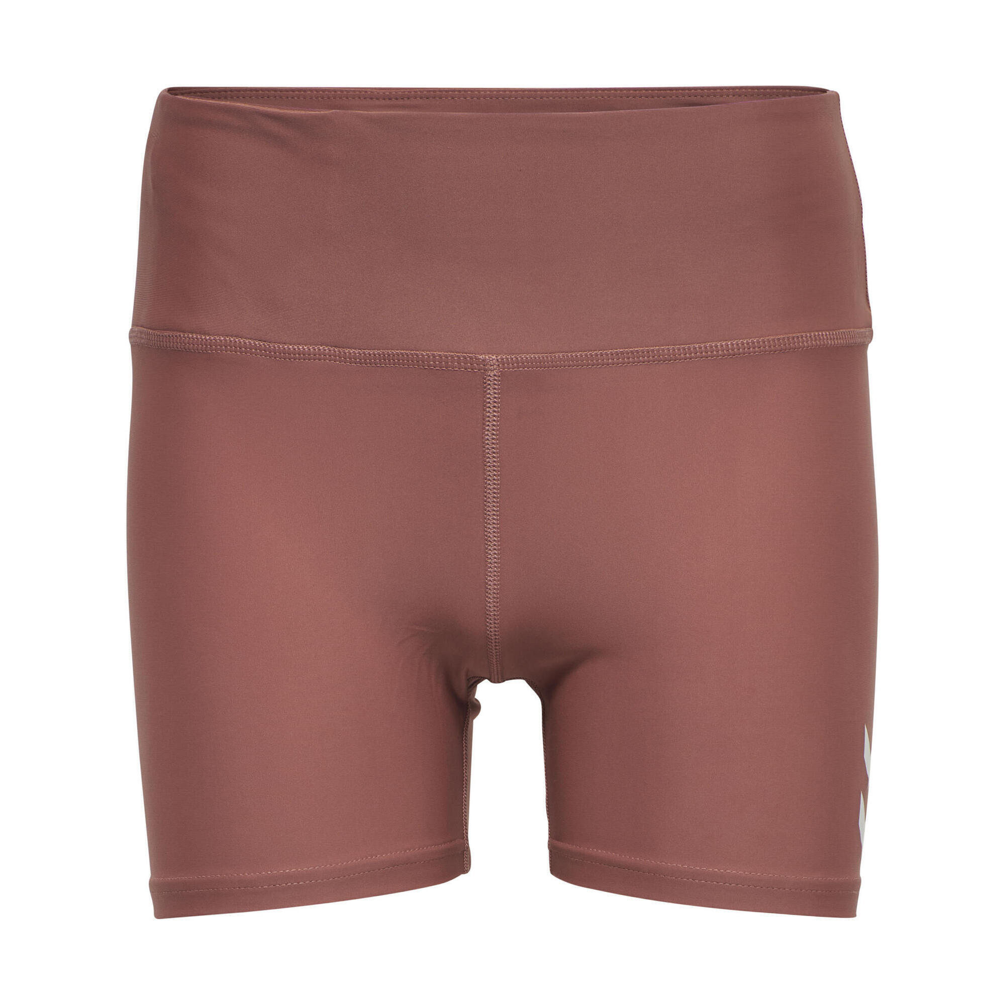 Hmlte Tola Hw Tight Shorts Женские узкие шорты HUMMEL, фиолетовый