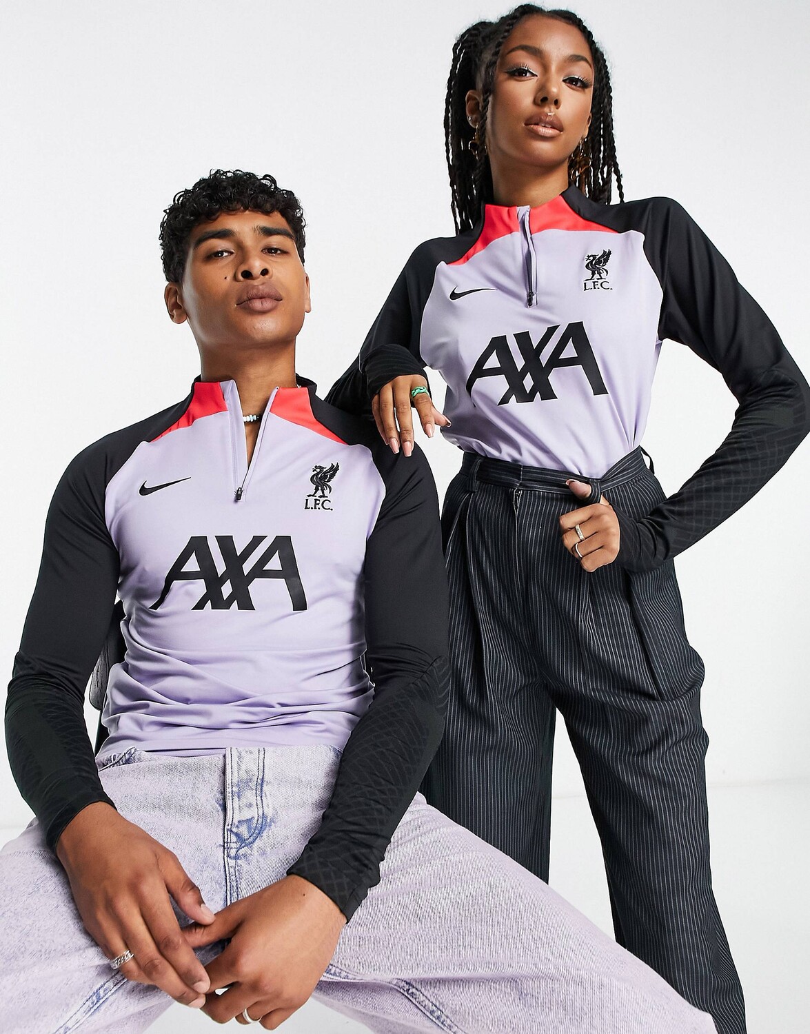 

Фиолетовый топ унисекс на молнии Nike Football Liverpool FC Strike Dri-FIT
