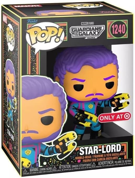 Фигурка Funko Pop! Marvel Black Light Vinyl Figure Collection MCU Glow Toy (Star Lord) термостат для чайника с неоновой лампой 100835