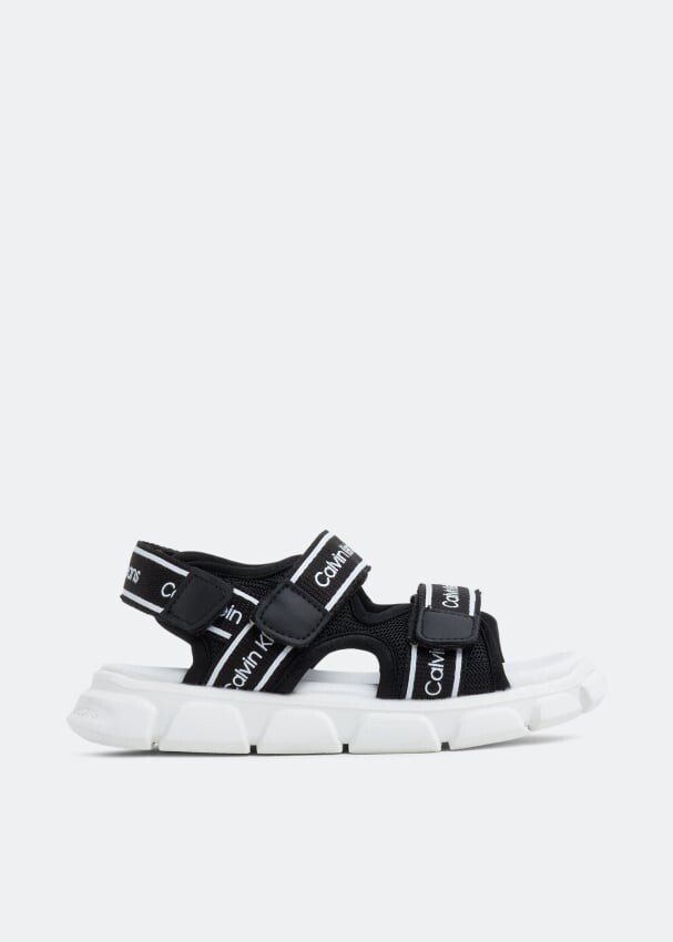 

Сандалии CALVIN KLEIN Andy velcro sandals, черный