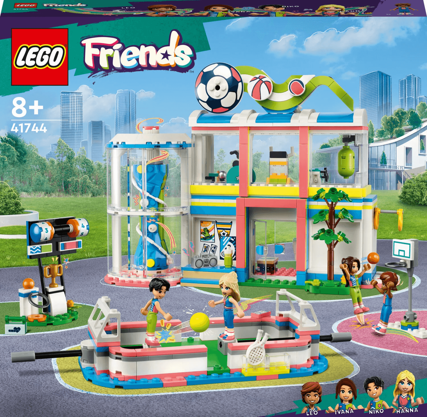 цена Конструктор LEGO Friends Спортивный центр 41744, 832 детали