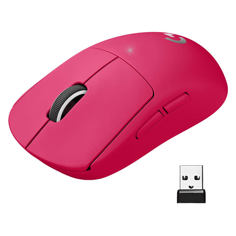 цена Мышь игровая беспроводная Logitech PRO X SUPERLIGHT, розовый
