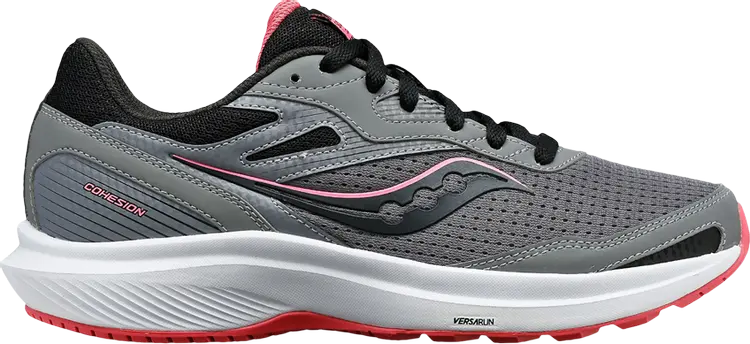 кроссовки cohesion 16 saucony цвет charcoal petal Кроссовки Saucony Wmns Cohesion 16 Wide Charcoal Petal, серый