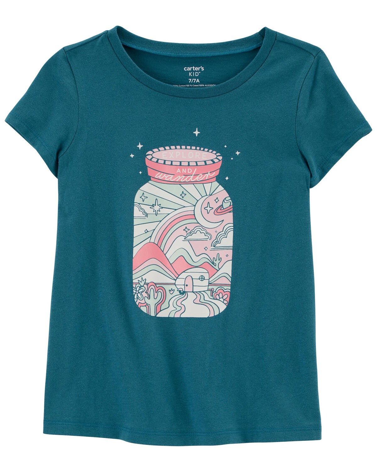 

Футболка Kid Mason Jar из джерси Carter's, бирюзовый
