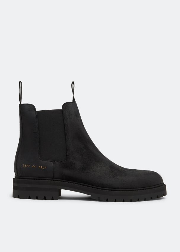 

Ботинки COMMON PROJECTS Suede Chelsea boots, черный