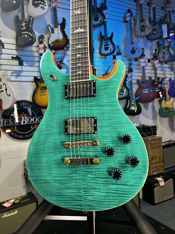 

Электрогитара PRS SE McCarty 594 Electric Guitar - Turquoise Auth Deal Free Ship! #521 GET PLEK’D!