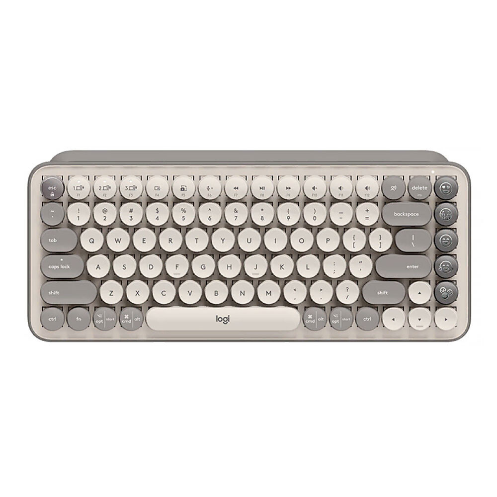 

Клавиатура Logitech POP Keys BUBBLE, беспроводная, английская раскладка US, бежевый