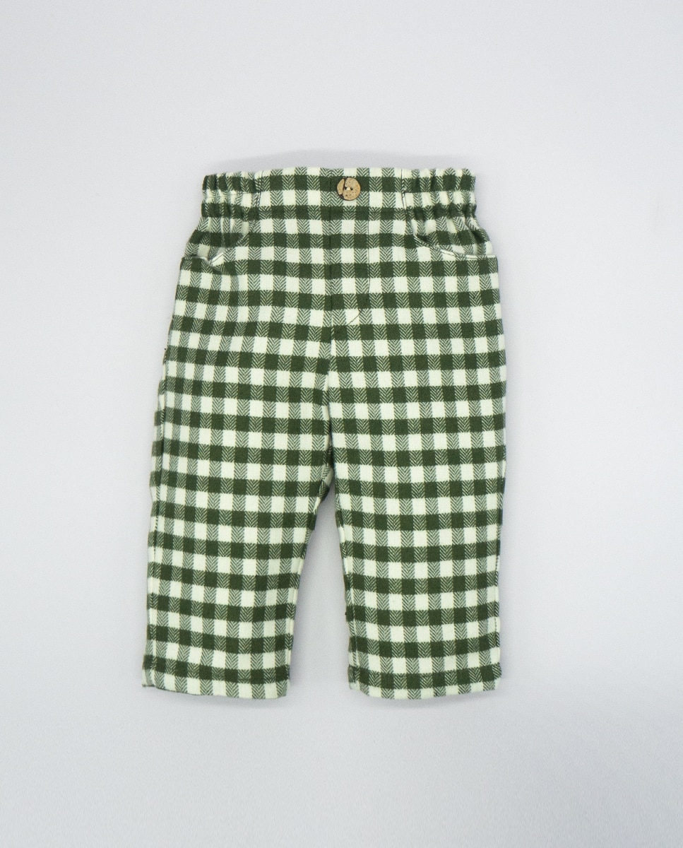цена Зеленые хлопковые брюки для мальчика Fina Ejerique, зеленый