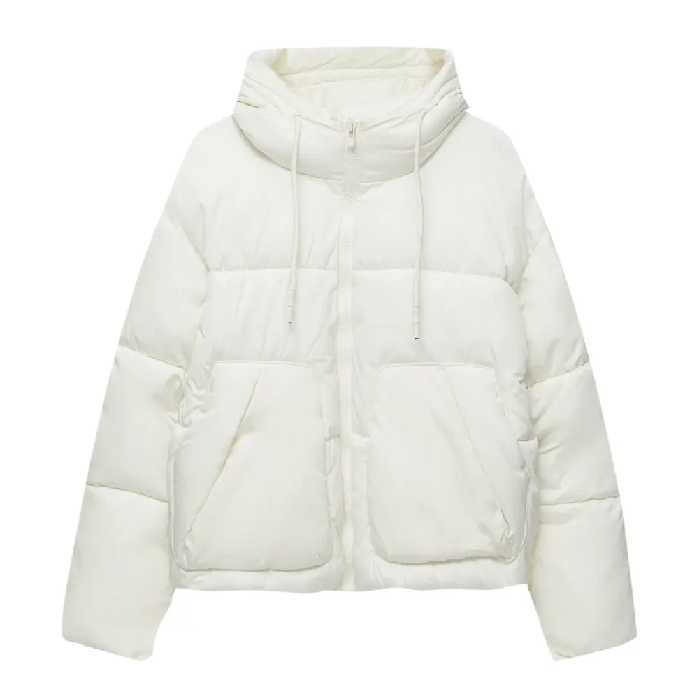 

Куртка Pull&Bear Puffer, экрю