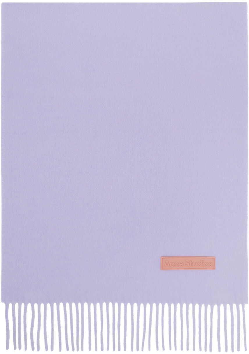 

Пурпурный шарф c бахромой Acne Studios