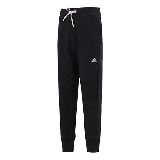 

Спортивные штаны Adidas Solid Color Printing Logo Knit Sports Black, Черный