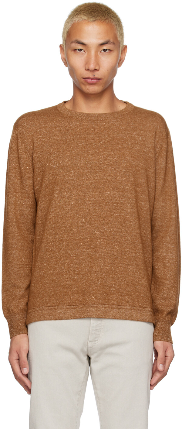 

Коричневый с круглым вырезом Oasi ZEGNA