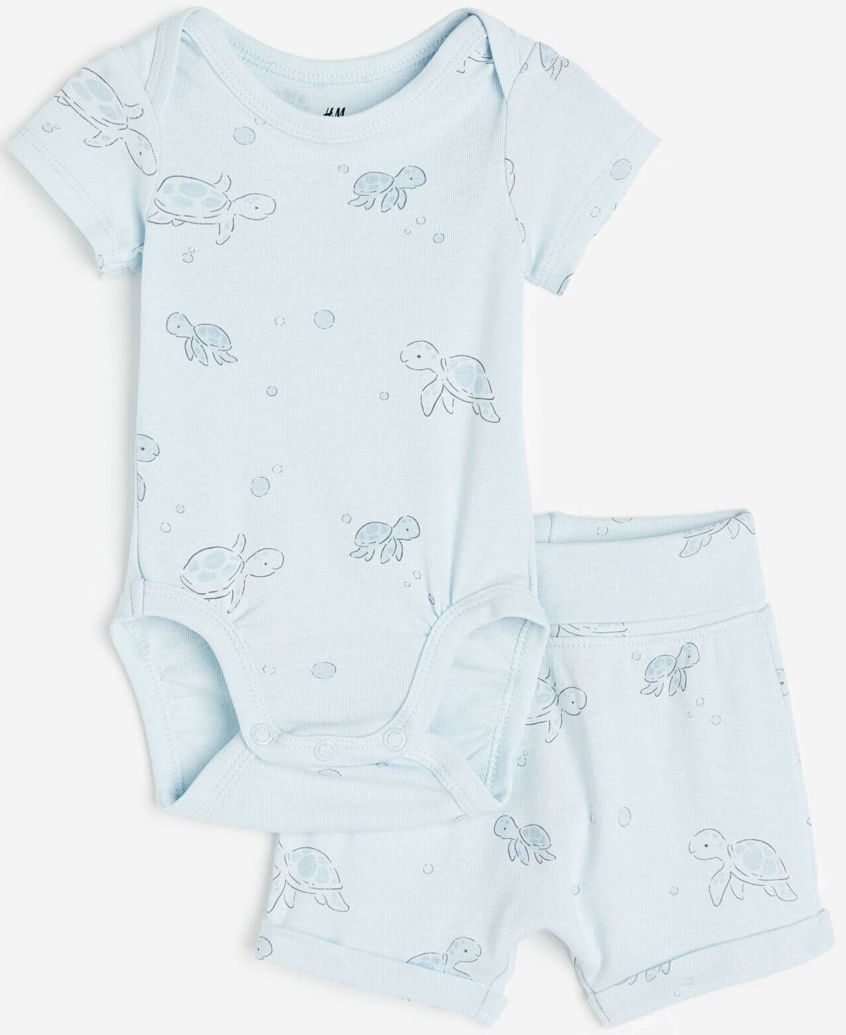 

Комплект одежды H&M Turtles Cotton, 2 предмета, голубой