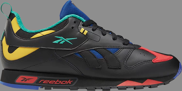 Кроссовки classic leather rc 1 'color pop' Reebok, черный - фото