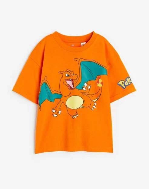 

Футболка с принтом H&M Kids Pokemon Print, оранжевый
