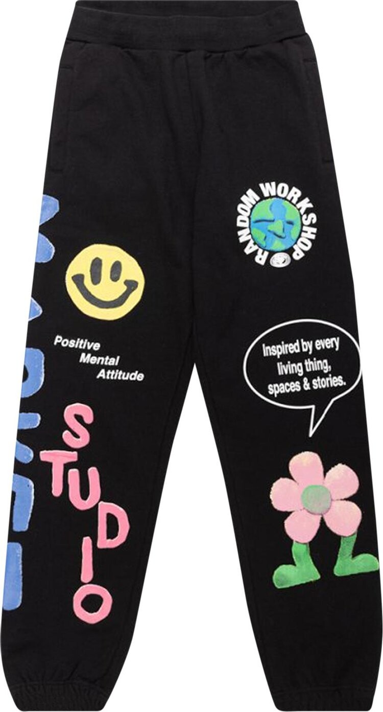 

Спортивные брюки Market Smiley Collage Sweatpants 'Black', черный