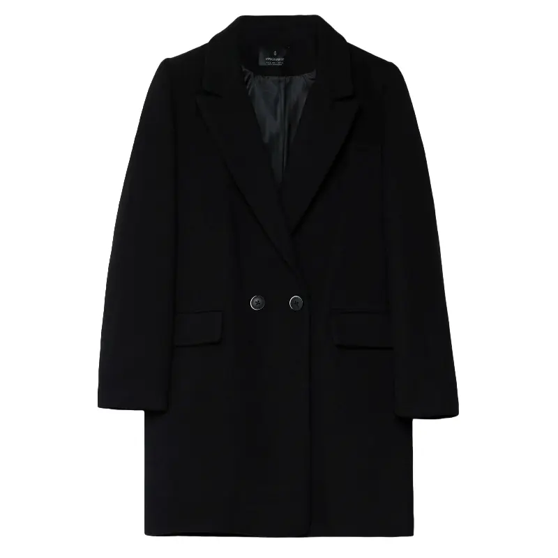 

Пальто Stradivarius Basic, черный