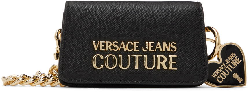 

Черная сумка на цепочке Deluxe Versace Jeans Couture