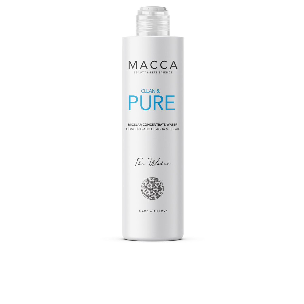 Мицеллярная вода Clean & pure micelar concentrate water Macca, 200 мл мицеллярная вода novosvit минерально мицеллярная вода для лица губ и глаз