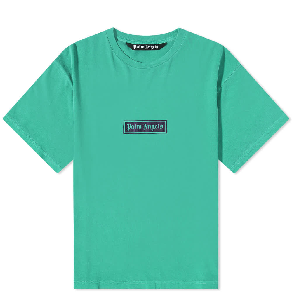 

Футболка Palm Angels Garmet Dyed Box Logo Tee, Зеленый