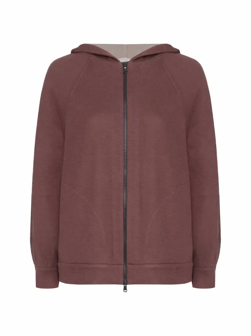 

Спортивная кофта с цепочкой мониль Brunello Cucinelli, Коричневый