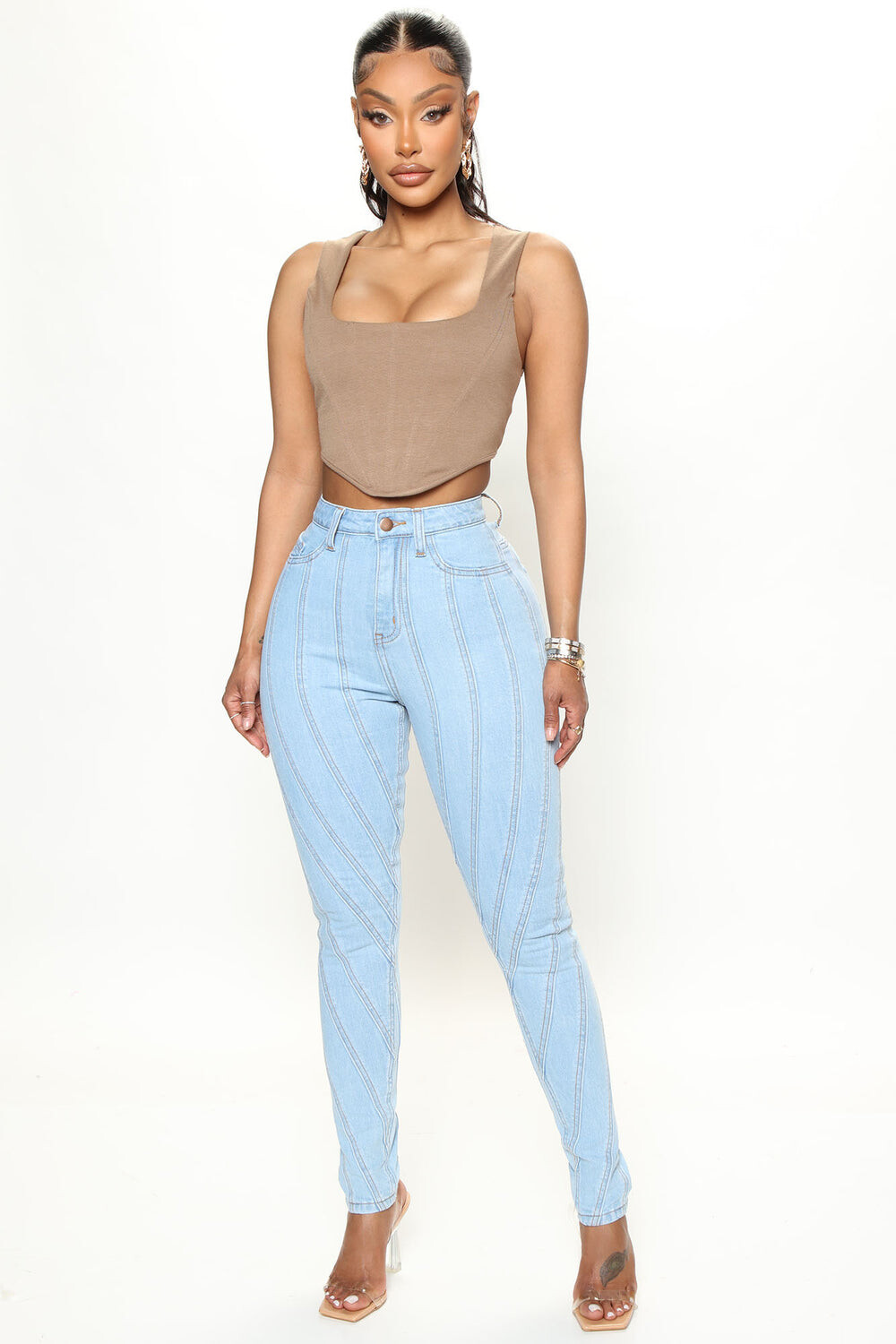 

Джинсы скинни Fashion Nova AP40414, синий