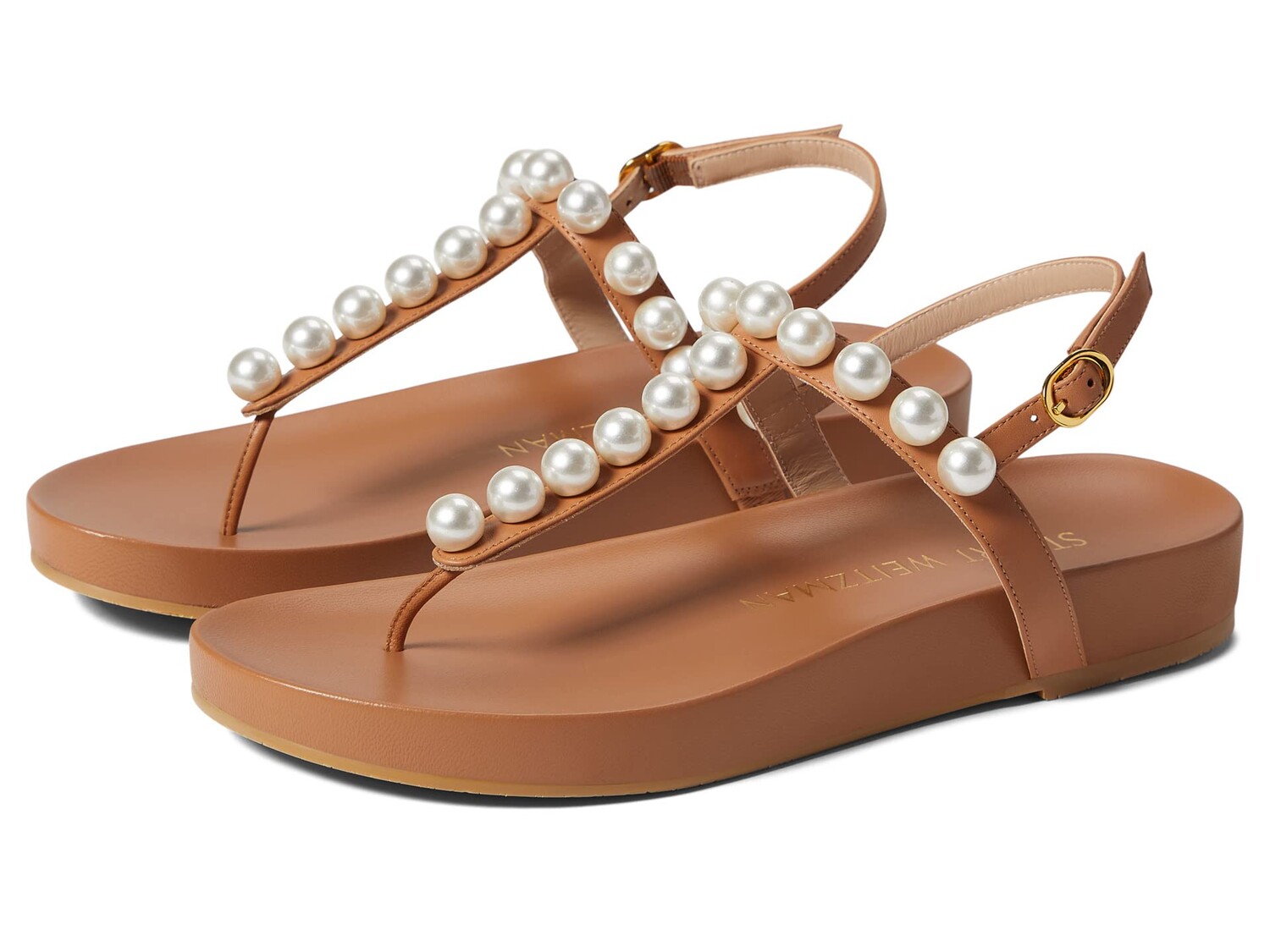 

Сандалии Stuart Weitzman, Goldie Pearl Summer Sandal