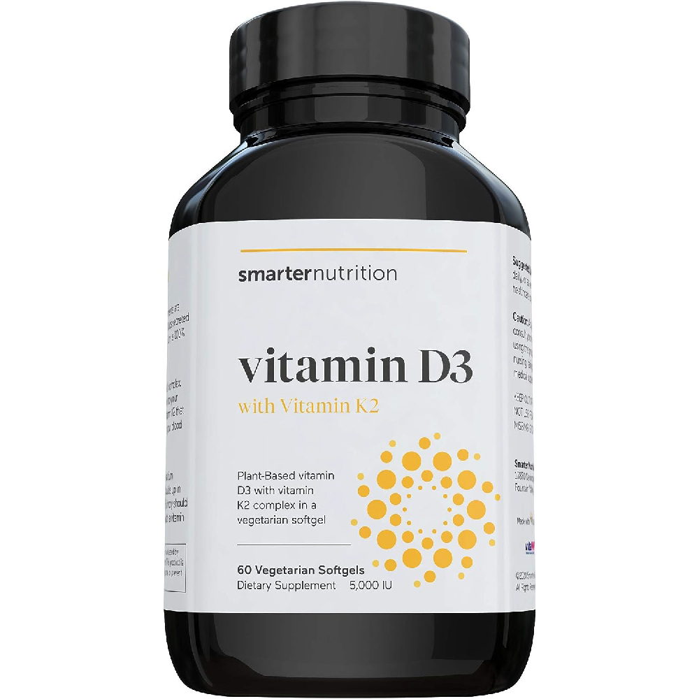 Витамин D3 и K2 Smarternutrition, 5000 МЕ, 60 шт.