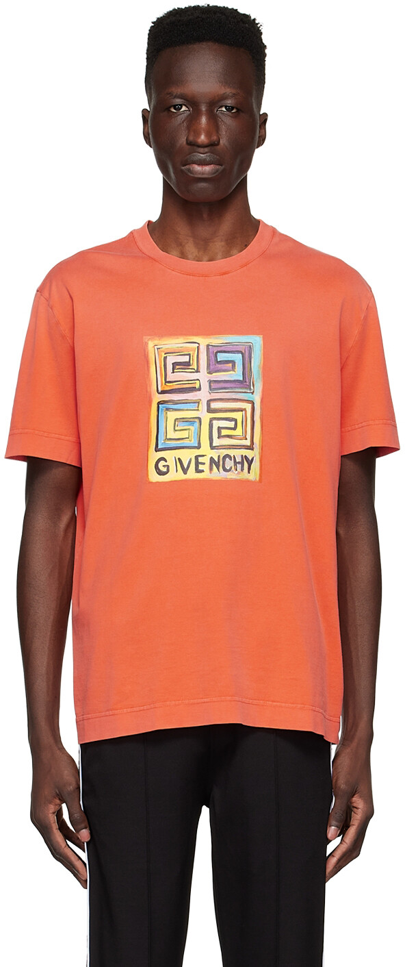 

Оранжевая футболка 4G Sun Givenchy, Оранжевый
