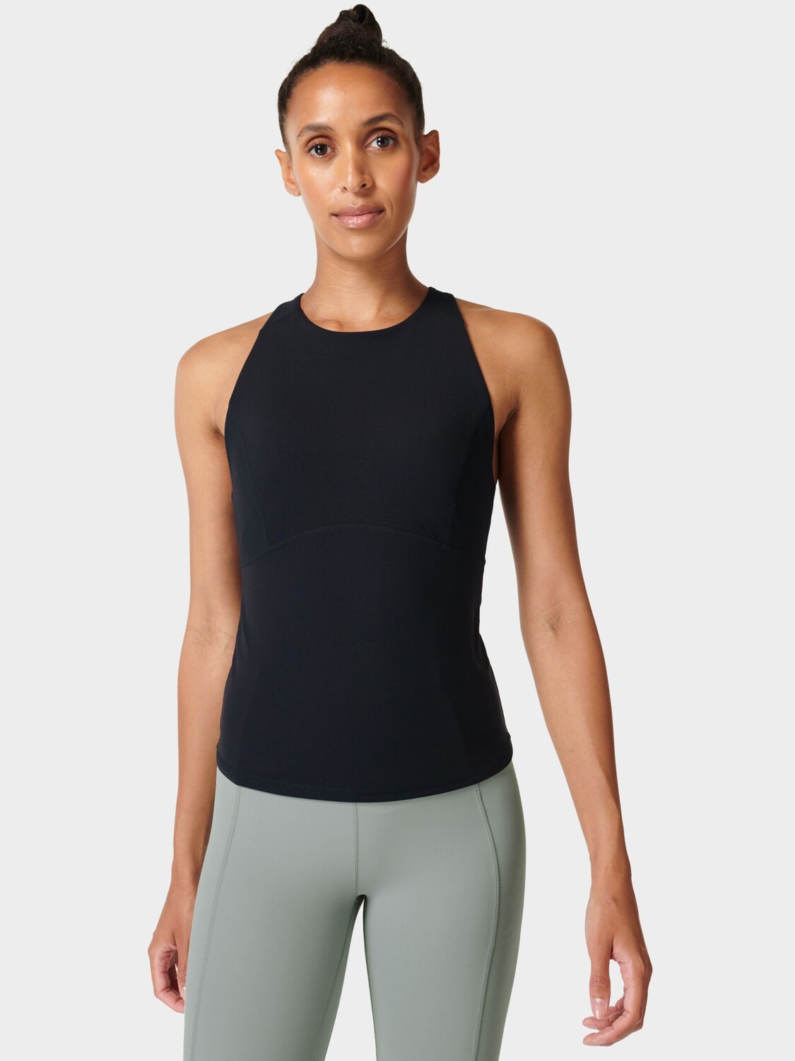 

Супермягкая тренировочная майка с высоким воротником Sweaty Betty, черная