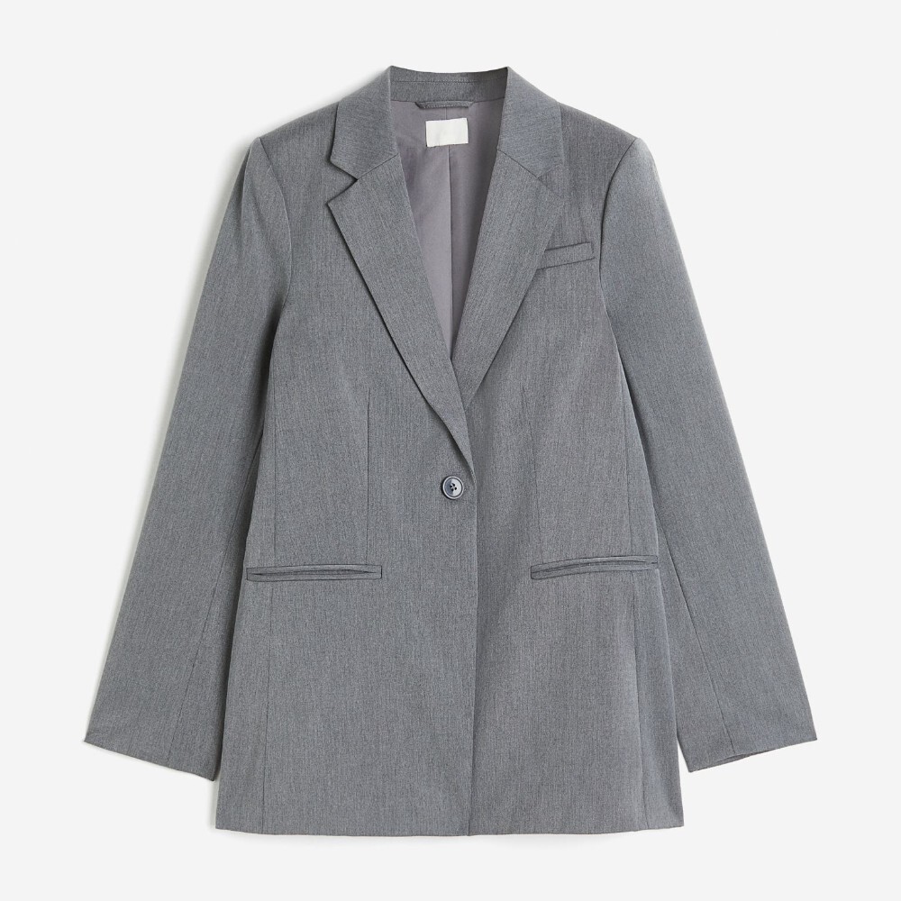 

Пиджак H&M Single-breasted, серый