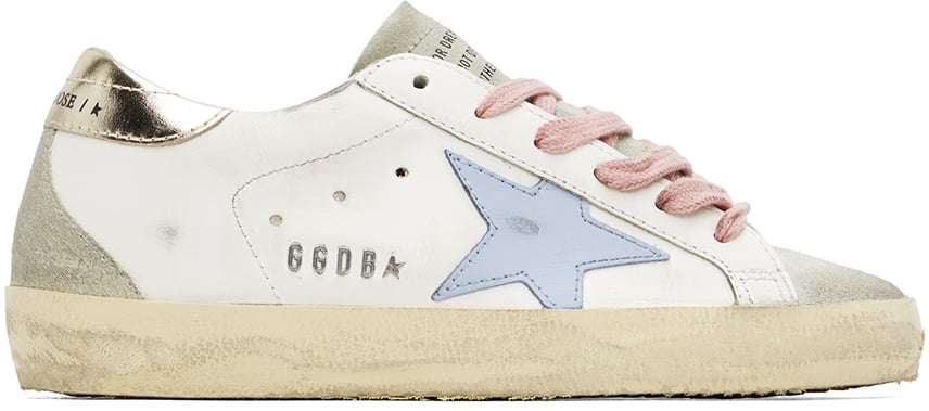 

Бело-серые кроссовки Super-Star Golden Goose