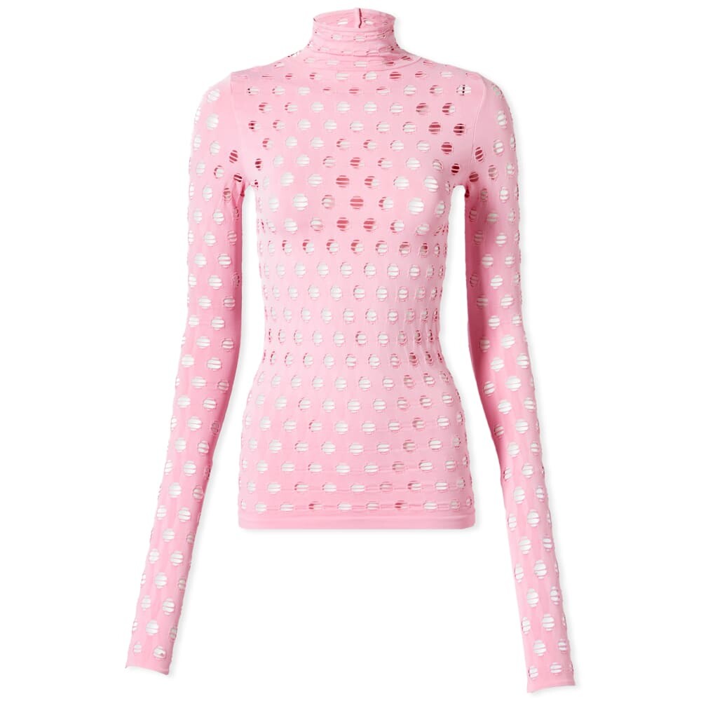 

Топ Maisie Wilen Perforated Turtleneck Top